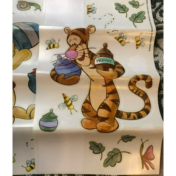 Winnie the Pooh Self-Stick Adhesive Wall Art Peel & Remove 4 10"x17.5" sheets - Picture 5 of 9